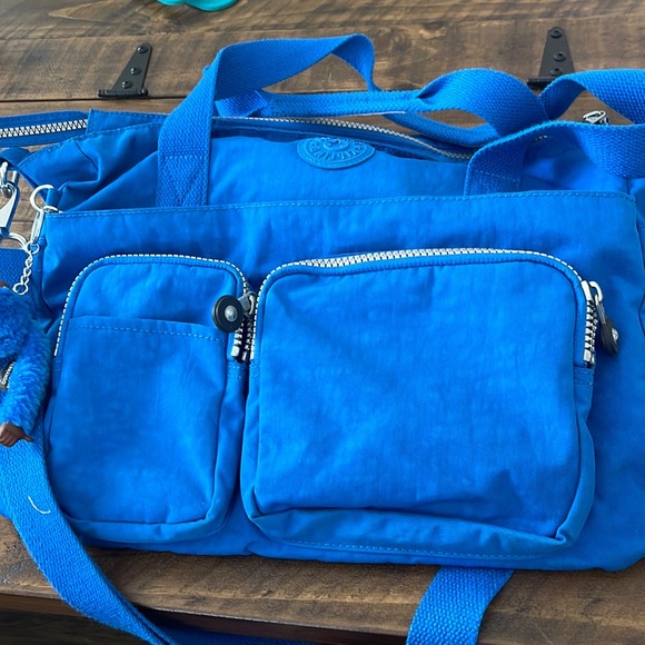 Kipling Bags Kipling Sady Cool Sky Bright Blue Tote Shoulder